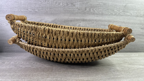 Set wicker baskets - of, 2