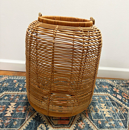 Round wicker rattan - round, w/