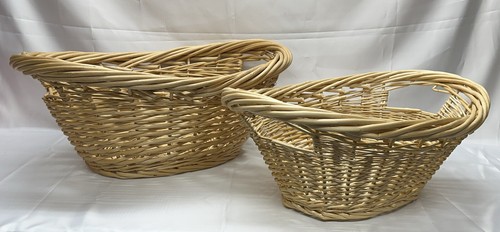 Large blonde wicker - large,