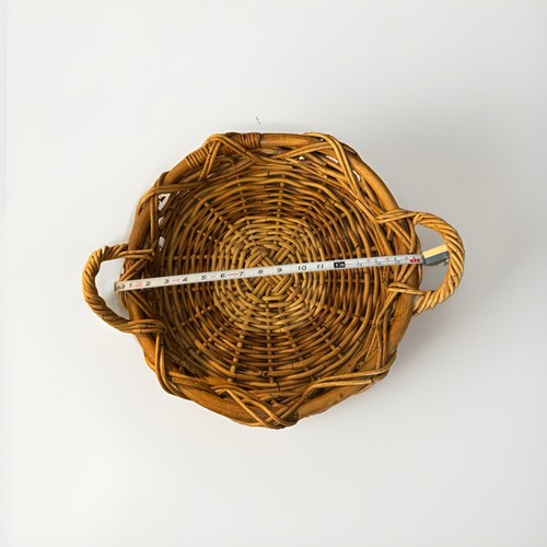 Round brown rattan - rattan, wicker